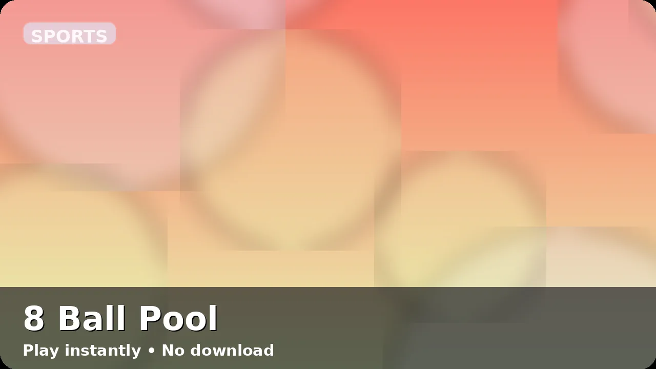 8 Ball Pool — free browser game